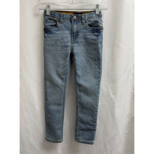 Levi's 510 Skinny Leg Denim Blue Jeans Boys Size 7 Reg Light Wash Transitional